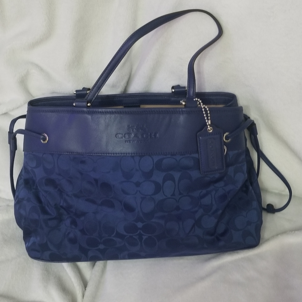 Navy Coach Purse